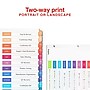 Staples Customizable Table of Contents Monthly Dividers, 12‑Tabs, Multicolor~#|#~89ED9A4B-C6A2-4A75-84D843FE6A59F143_sc7