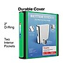 Staples Heavy-Duty 2-Inch D-Ring Binder, Green – Large Capacity 3-Ring Binder with Pockets, Holds Up to 540 Sheets~#|#~89F8D508-0B3B-48E0-9A7E34BC48E073E8_sc7