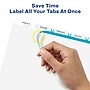Avery Index Maker Extra-Wide Paper Dividers with Print & Apply Label Sheets, 5 Tabs, White, 5 Sets/Pack (AVE11440)~#|#~8A24A333-3F8A-4FFA-A8D9C13981806B38_sc7