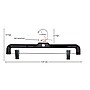 Nahanco 14" Plastic Heavy Weight Skirt/Slack Hanger, Black, 100/Pack (2600RC)~#|#~8A284B84-8772-4762-BFCA5075866AE7AD_sc7