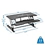 Mount-It! 38"W Electric Rectangular Adjustable Standing Desk Converter, Black (MI-8010)~#|#~8A32038B-907D-4C61-9CF9EAD75439AEE1_sc7