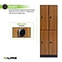 Alpine Industries 72" 2-Tier 2-Column Storage Locker with Digital Lock, Oak (701-O-2-TPL-MK)~#|#~8A364058-2410-4E29-B35D3C80B37922B8_sc7