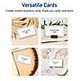 Avery Blue Border w/ Gold Dots Matte Blank Card, White, 80/Pack (S00-D2J)~#|#~8A3D98EB-3CF8-470C-948E532E41D30DC2_sc7