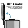 iTouchless SoftStep Stainless Steel Rectangular Step Pedal Trash Can with AbsorbX Odor Control System, 8 Gal., Silver (PC30RSS)~#|#~8A453233-D24B-451B-B7AC5339E0638B27_sc7