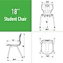 Correll Rectangular Activity Table Set, 60" x 30", Height Adjustable, Frosty White (AP2-A3060DEREC-80-09-09-8-18)~#|#~8A667F1D-6406-4803-9D41676D21B8F7A8_sc7
