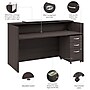 Bush Business Furniture Arrive 72"W Reception Desk with Counter and Mobile File Cabinet, Storm Gray (ARV008SG)~#|#~8A6B6B43-CEDB-4A05-8FE983A5C45F5953_sc7