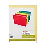 Staples Hanging File Folders, 3.5" Expansion, Stright Cut, Letter Size, Assorted Colors, 4/Pack (ST419192/419192)~#|#~8A6E6ABF-EE72-4718-97E4F0DA521BECB2_sc7