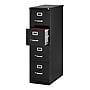 Staples Heavy Duty 4 Drawer Vertical File Cabinet, Letter Size, Black~#|#~8A923F8D-12C9-4F8C-8A6558DC65807821_sc7