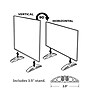 Azar Sign Holder, 4" x 6", Table Top, Clear, Acrylic, 10/Pack (132726)~#|#~8ABA59FF-9E99-4670-A2EB708F4ACBB011_sc7