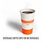 Perk 16 Oz Paper Hot Cups, 500 Count Bulk Disposable Coffee Cups for Hot Beverages, White/Orange~#|#~8ABD41B4-FB9C-4813-B3B62B62AF90644C_sc7