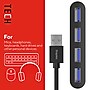 Staples TECH 4-Port USB 2.0 Hub, Black (ST62379)~#|#~8AC8CA4A-6707-4645-89D0E6C17CA28375_sc7