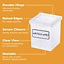 Bostitch Konnect Nest Medium Stackable Boxes, Clear, 2/Pack (23228-2PK)~#|#~8AD6FF29-FAFA-4452-8255002D9FDAC0B5_sc7