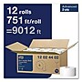 Tork Advanced Mini Jumbo Roll Bath Tissue, Septic Safe, 2-Ply, White, 3.48" x 751 ft, 12 Rolls/Carton (TRK12024402)~#|#~sp111256766_sc7
