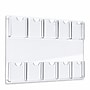 Azar 23.75" x 15.75" Brochure Holder, Vertical, Wall Mounted, Clear, Acrylic, 2/Pack (252069)~#|#~8AFC4FC9-944E-463F-89349DDFBB6FFA4E_sc7