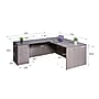 Boss Office Products 71"W L-Shaped Executive Corner Desk with Box/Box/File Storage Pedestal, Driftwood (GROUPA10-DW)~#|#~8B1631A5-B102-443C-A65F1D60B1DEA57B_sc7