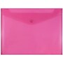 JAM Paper Premium Plastic Document File, 1 Pocket, Letter, Fuchsia Pink, 3/Pack (218S0fux3)~#|#~8B1F1BA3-BA81-437A-A9992B7376E7EC73_sc7