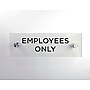 Cosco Employees Only Indoor Wall Sign, 3" x 9", Acrylic Clear (098530)~#|#~8B21342E-EE89-4286-AE81820E312C5834_sc7