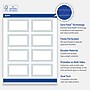 Avery Blue Border w/ Gold Dots Matte Blank Card, White, 80/Pack (S00-D2J)~#|#~8B45AC9C-5B39-4BCD-B1AB12322023680C_sc7