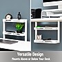 Mind Reader Clamp-On 2-Compartment Metal Desk Shelf, White (DESX2T-WHT)~#|#~8B524D12-3F05-4713-A3526D8C399810A6_sc7