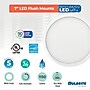 Bulbrite 7" Round 14-Watt 3000K LED Flush Mount Light, 1150 Lumens, Nickel (773606)~#|#~8B578835-54DC-450B-A596873750A9FF47_sc7