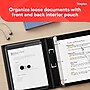 Staples Heavy-Duty 1.5-Inch D-Ring Binder, Black – Large Capacity 3-Ring Binder, Holds Up to 400 Sheets for School & Office~#|#~8B5F62C1-1347-4219-94EF82386452E64B_sc7
