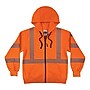 Ergodyne GloWear 8305W High Visibility Women’s Hooded Zip-Up Sweatshirt, ANSI Class R3, Orange, X-Large (22905)~#|#~8B772FFE-4348-4F2D-A46C451139374660_sc7