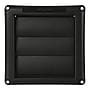 Deflect-O Supurr-Vent Louvered 4" Dryer Vent Hood Kit, 3 Pieces (SVHABLK4)~#|#~8B7A6C38-602E-49A7-89D444F5E3C3D633_sc7