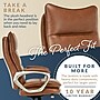 La-Z-Boy Jenkins Ergonomic Bonded Leather Swivel Executive Big & Tall Chair, Brown (60075-CAM)~#|#~8B9B3747-7F6B-464F-9CC85C94F978A238_sc7
