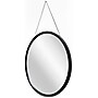 Infinity Instruments Franc II Black Plastic Framed Wall Mirror, 22" (20209BK)~#|#~8BA1D452-A597-47A7-A14CF00E21830BB2_sc7