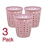 Staples Plastic Trash Can, 2.8 Gallon, Dusty Pink, 3/Pack (ST63899)~#|#~8BB6581D-91A6-42B6-A6DBFAE1EDAB93DF_sc7