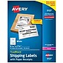 Avery TrueBlock Laser Shipping Labels with Paper Receipts, 5-1/16" x 7-5/8", White, 50 Labels/Box (5127)~#|#~8BCD20A2-22D1-44E8-95695C7B491A18AE_sc7