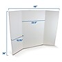 Flipside Tri-Fold Presentation Board, 36" x 48", Corrugated, Bleached White, 24/Carton (30042-24)~#|#~8BD79B6F-85A1-4E3D-A860437BF34D7EE2_sc7