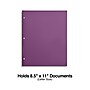 Staples 3-Hole Punched 4-Pocket Paper Presentation Folder, Purple (ST56216-CC)~#|#~8BDD2A47-F882-41E6-9FDDBB39CA0F4708_sc7