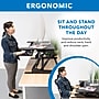 Mount-It! Mount-It! 36"W Rectangular Adjustable Standing Desk Converter, Black (MI-7926)~#|#~8BFEED0D-EE97-4C4B-B5D2266BB16A316B_sc7