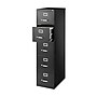 Staples Heavy Duty 5 Drawer Vertical File Cabinet, Letter Size, 63.98"H x 14.9"W x 26.5"D, Black (59589/25432)~#|#~8C20C5EF-6761-4351-8D0EF252B9AF414D_sc7