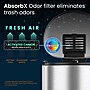 iTouchless SoftStep Semi-Round Stainless Steel Step Trash Can with Hinged Lid, 5.02 Gallon (IP05DSS)~#|#~8C23288E-9CD6-4E57-A87FCE8A8C0B11BD_sc7