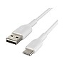 Belkin BoostCharge USB-C to USB-A Charging Cable, 3.3 ft., White, 2/Pack (CAB001bt1MWH2PK)~#|#~8C2357CA-7192-42C3-81DA998326CB0B56_sc7