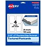 Avery Rectangle Flourished Edge Matte Blank Card, White, 100/Pack (19479399767)~#|#~8C36C404-E444-4A2B-9452F7E5504CED23_sc7