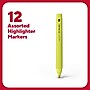 TRU RED™ Pocket Stick Highlighter with Grip, Chisel Tip, Assorted, 12/Pack (TR54586)~#|#~8C380B8A-5A75-4BE9-9418E0B1C1B469B8_sc7