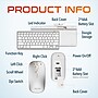 Delton N35 Mini Wireless Keyboard and Optical Mouse Combo, Silver/White (DKMKITMIN35-WW)~#|#~8C656622-C82E-49BE-B9E4841068CA9BAB_sc7
