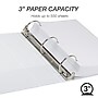 Samsill Earth's Choice Biobased 3" 3-Ring View Binders, White (18987)~#|#~8C703A70-96A5-47BB-AA5B5C2A6CC7AB39_sc7