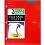 Five Star Stay Put  3-Hole Punched 2 Pocket Plastic Folder, Fire Red (333420D-ECM26)~#|#~8C8B190D-9D1B-4662-A176A09ABC74788B_sc7