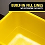 Rubbermaid Commercial Products Glass Cleaning Bucket with Lid, Yellow/Black (2221958)~#|#~8C8BD498-C07F-4826-861508BEADA4F284_sc7
