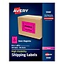Avery Laser Shipping Labels, 5 1/2" x 8 1/2", Neon Magenta, 200 Labels/Box (5948)~#|#~8C8FE288-BC74-4172-A08EFDB8C056353A_sc7