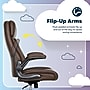 Serta Torrington Ergonomic Polyurethane Big & Tall Chair, 400 lb. Capacity, Dark Walnut Brown (52399-DBRN)~#|#~8CD04911-4651-4205-B4008B79B6E24BE2_sc7