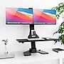 Mount-It! 28"W Electric Adjustable Standing Desk Converter with Dual Monitor Mount, Black (MI-7952)~#|#~8CE4C1ED-0C2D-45B3-A9FCFB3BBE9CC193_sc7