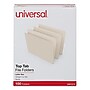 Universal File Folder, Straight Cut, Letter Size, Manila, 100/Box (UNV12110)~#|#~8CED9600-547F-40FF-A637F1C0A283BBAD_sc7