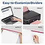 Avery Index Maker Extra-Wide Paper Dividers with Print & Apply Label Sheets, 8 Tabs, White (AVE11439)~#|#~8CFAF264-6614-4EDA-B02E63A2011B130B_sc7