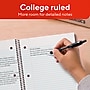 STAPLES 1‑Subject Spiral Notebook, 8” x 10.5”, College Ruled, 70 Sheets, Assorted Colors, 6‑Pack~#|#~8D0254E9-7A06-4A10-92416C5C4CE09335_sc7