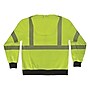 GloWear 8318BK High Visibility Long Sleeve Black Bottom Hooded Zip-Up Sweatshirt, ANSI Type R Class 3, Lime, 2XL (23066)~#|#~8D08B28F-9E96-4567-84F92938A17D8E3D_sc7